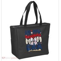 In My Baseball Mom Era Baseball Mama Coquette Bow Game Day Tote Bag thumb 2