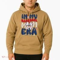In My Baseball Mom Era Baseball Mama Coquette Bow Game Day Hoodie thumb 2