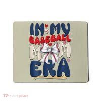 In My Baseball Mom Era Baseball Mama Coquette Bow Game Day Mousepad thumb 0