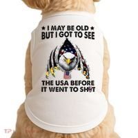 I May Be Old But I Got To See The Usa Before It Went To Shit Doggie Tank thumb 0
