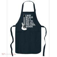 I May Be Old But I Got To See All The Cool Bands Apron thumb 0