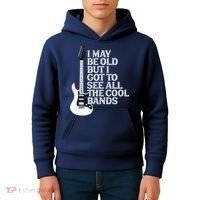 I May Be Old But I Got To See All The Cool Bands Kids Hoodie thumb 4