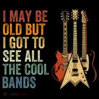 I May Be Old But I Got To See All The Cool Bands Classic Guitar Concert Coffee Mug thumb 5