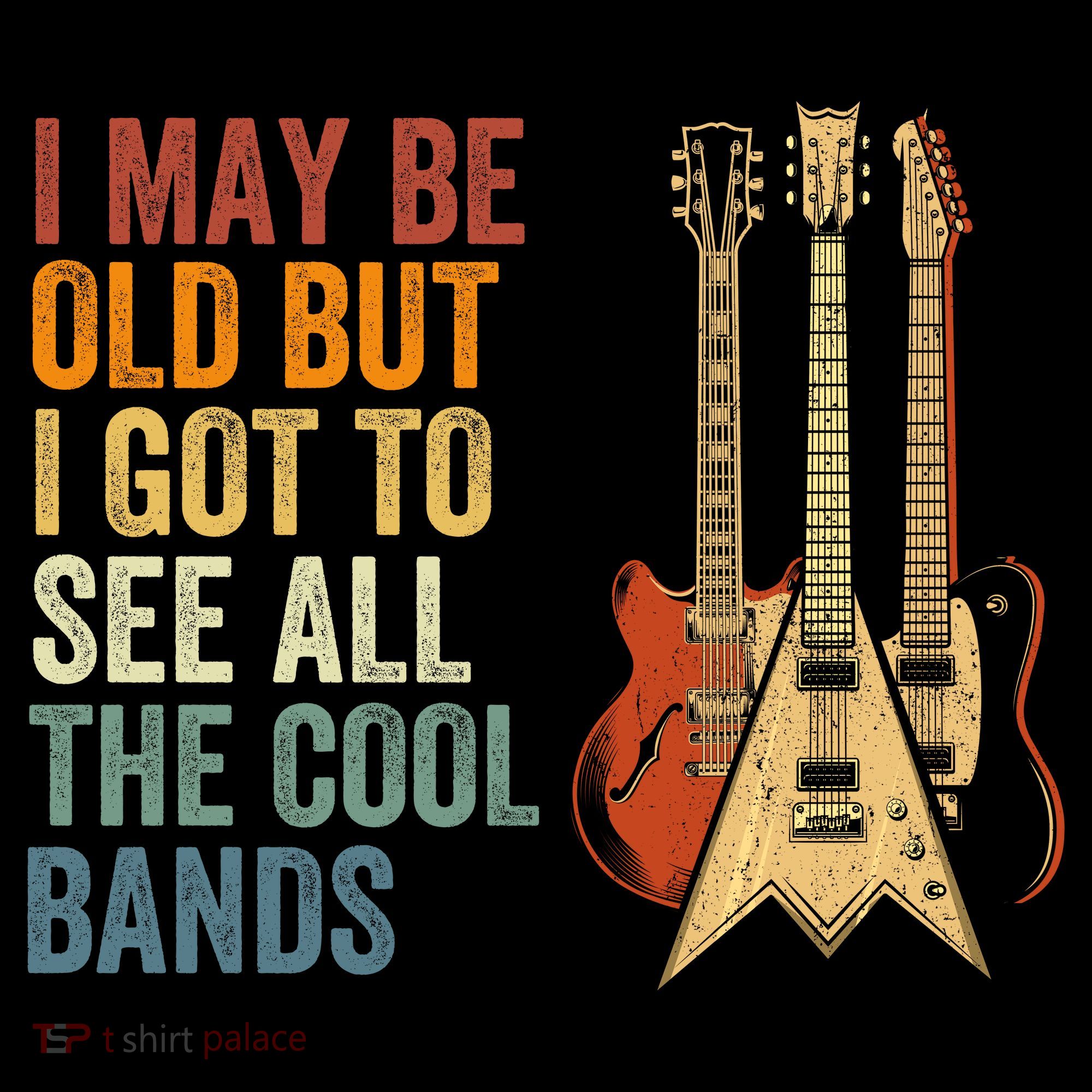 I May Be Old But I Got To See All The Cool Bands Classic Guitar Concert Coffee Mug