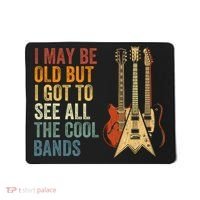 I May Be Old But I Got To See All The Cool Bands Classic Guitar Concert Mousepad thumb 0