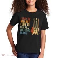 I May Be Old But I Got To See All The Cool Bands Classic Guitar Concert Kids T-Shirt thumb 2