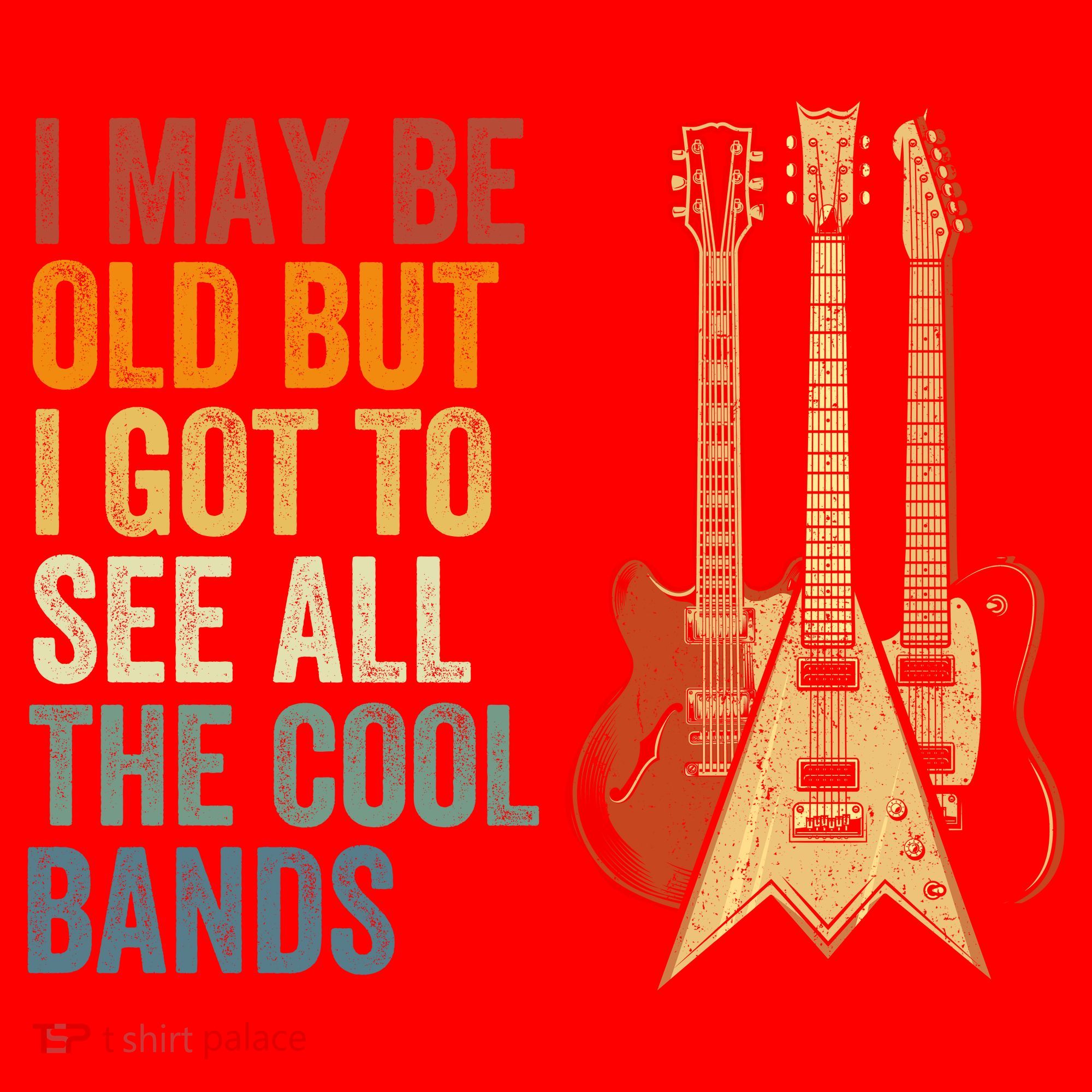 I May Be Old But I Got To See All The Cool Bands Classic Guitar Concert Santa Hat