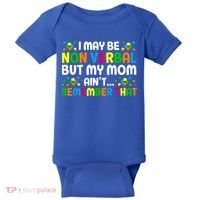 I May Be Non Verbal Nonverbal Autism Awareness Gift Baby Bodysuit thumb 0