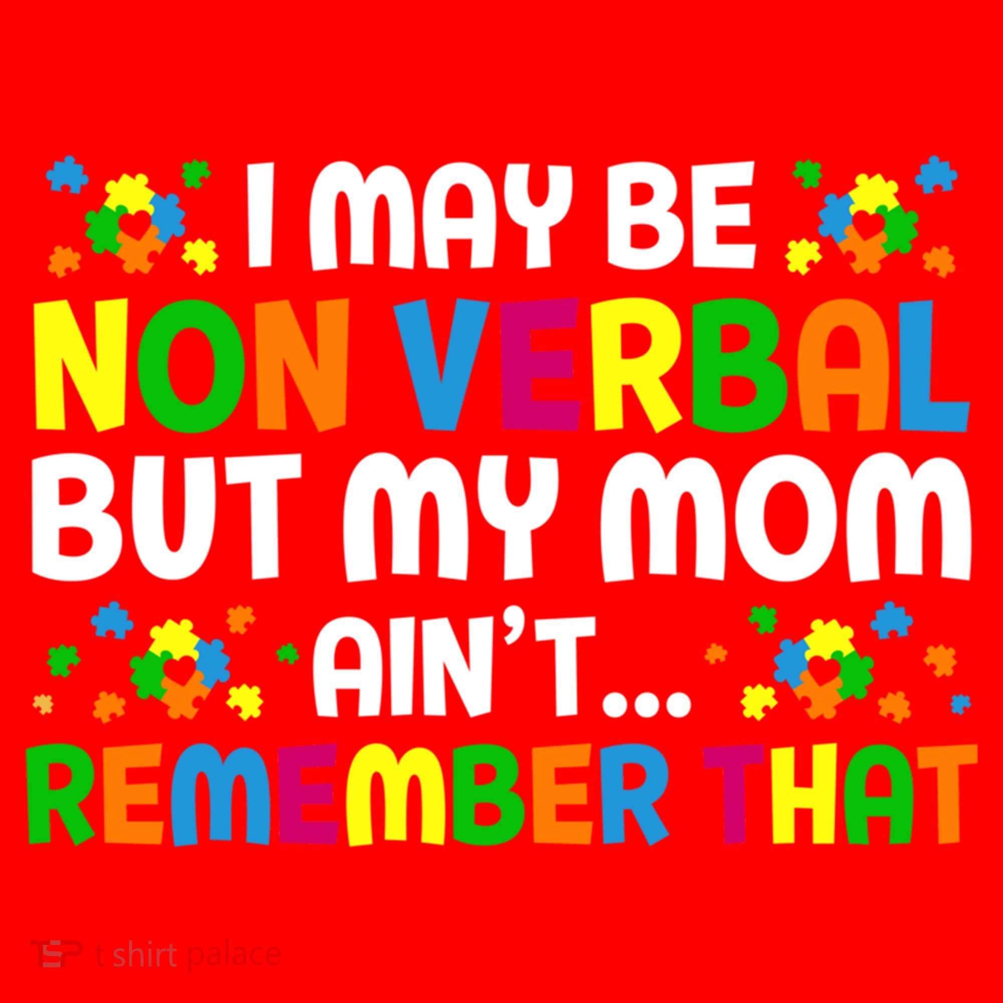 I May Be Non Verbal Nonverbal Autism Awareness Gift Santa Hat