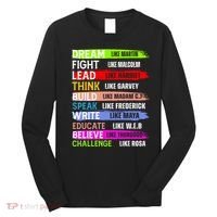 Inspiring Martin Black History Month African American Long Sleeve Shirt thumb 0