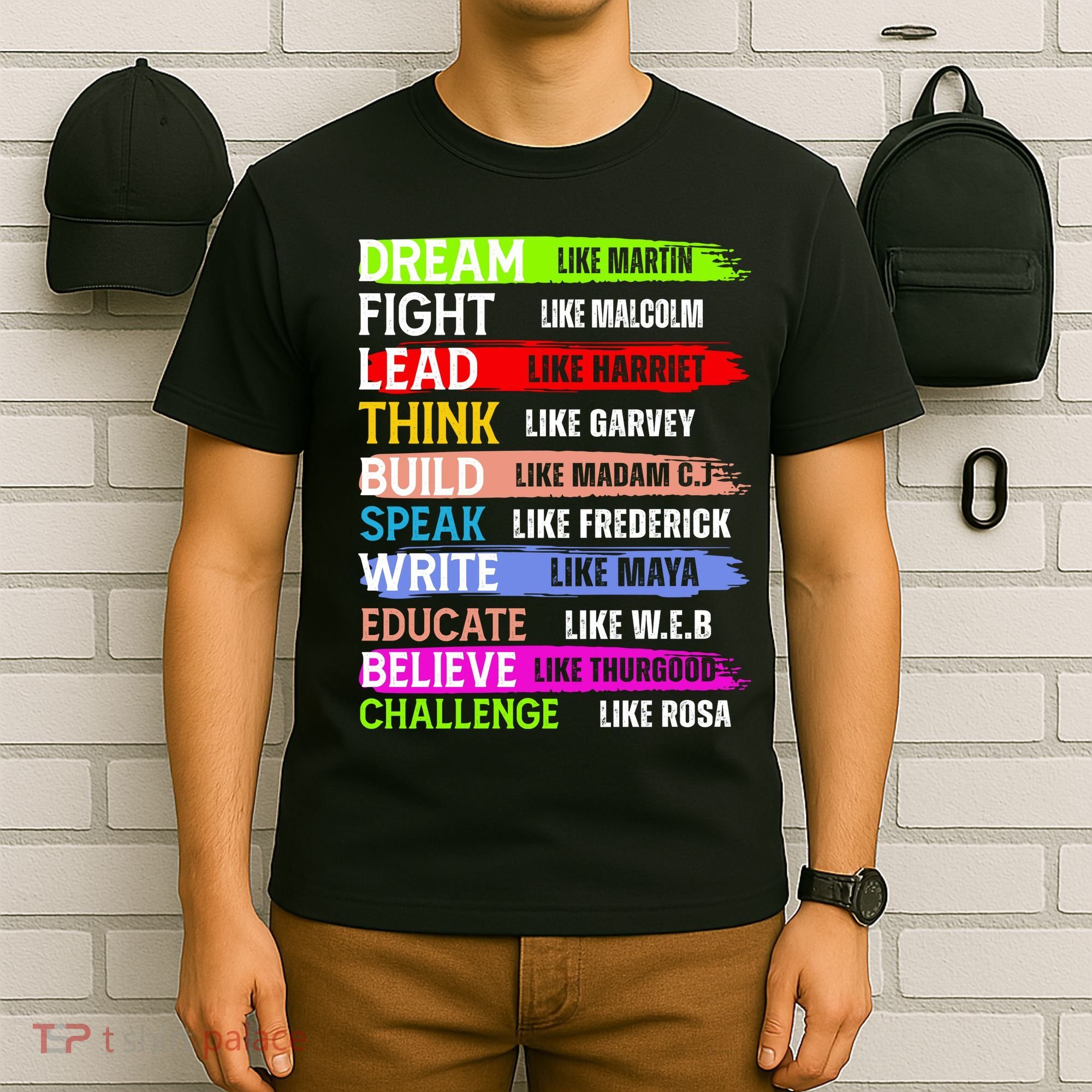 Inspiring Martin Black History Month African American T-Shirt