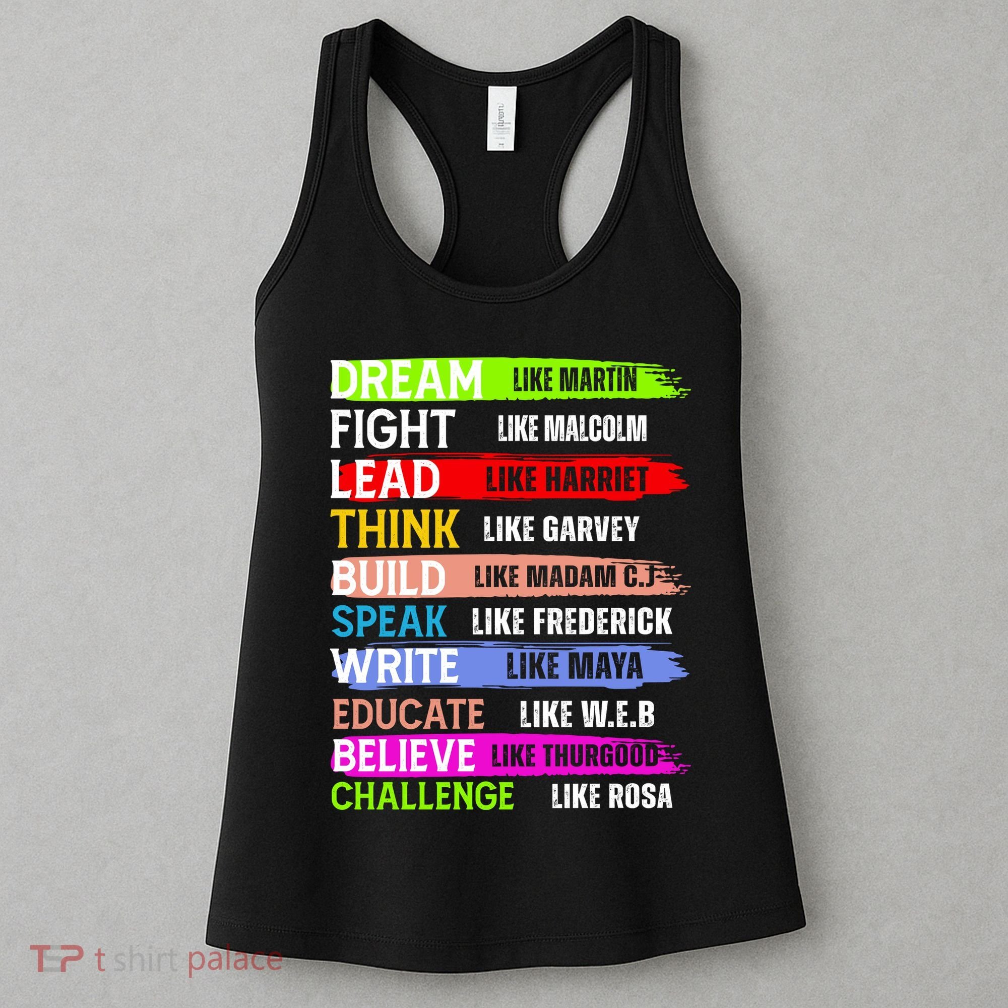 Inspiring Martin Black History Month African American Women's Tank Top