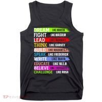 Inspiring Martin Black History Month African American Tank Top thumb 0