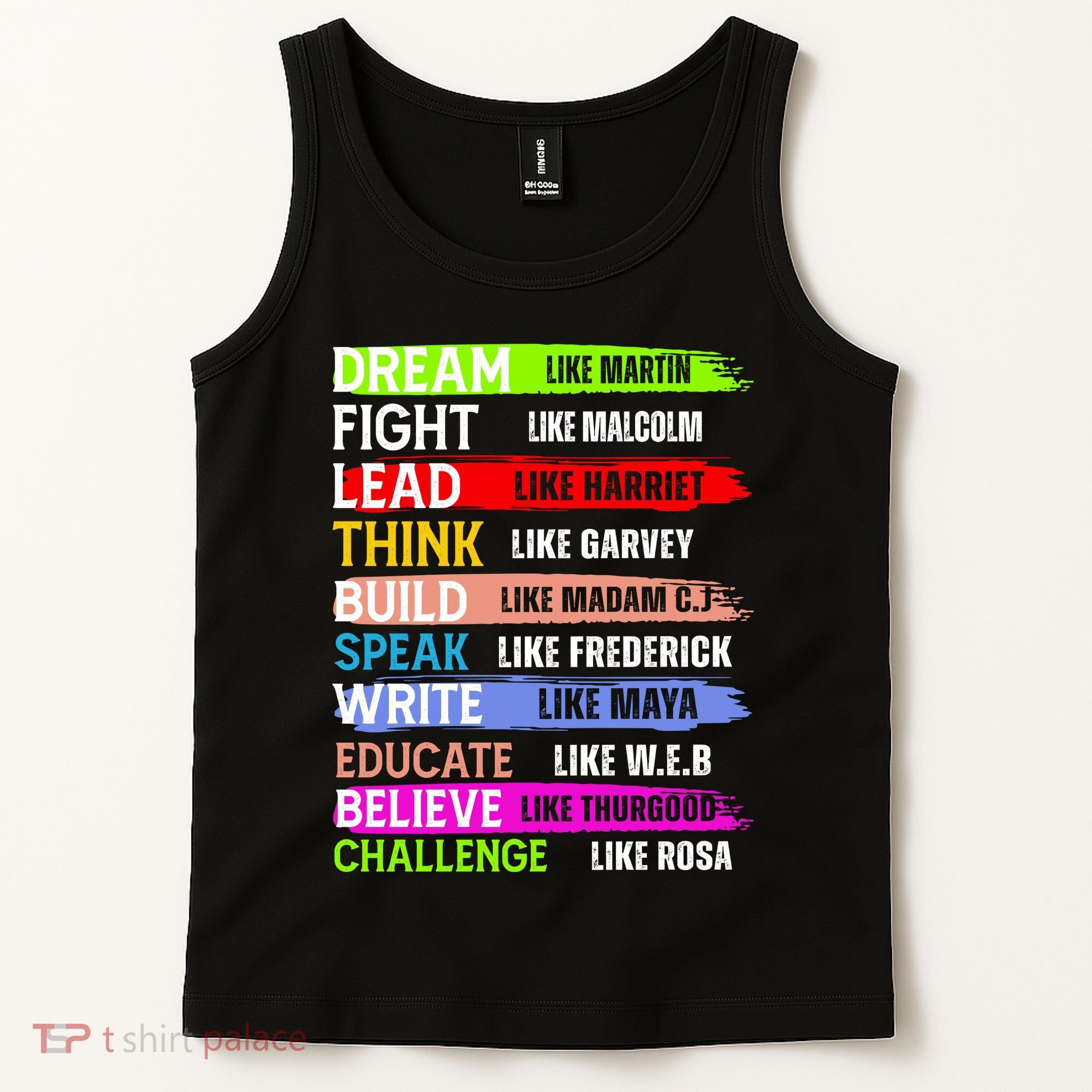 Inspiring Martin Black History Month African American Tank Top