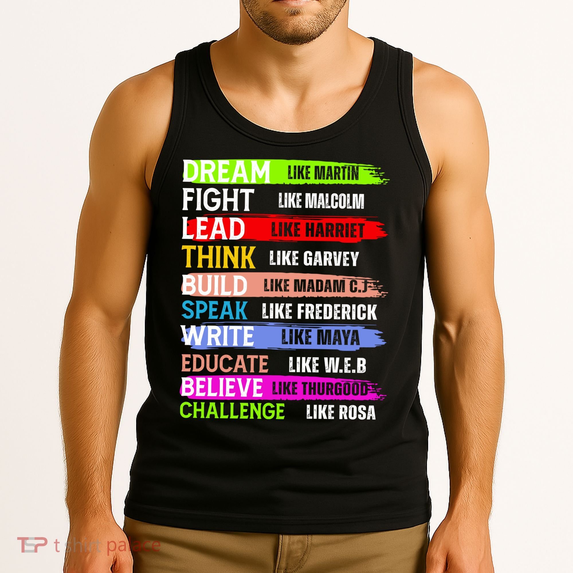 Inspiring Martin Black History Month African American Tank Top