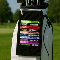 Inspiring Martin Black History Month African American Golf Towel thumb 2