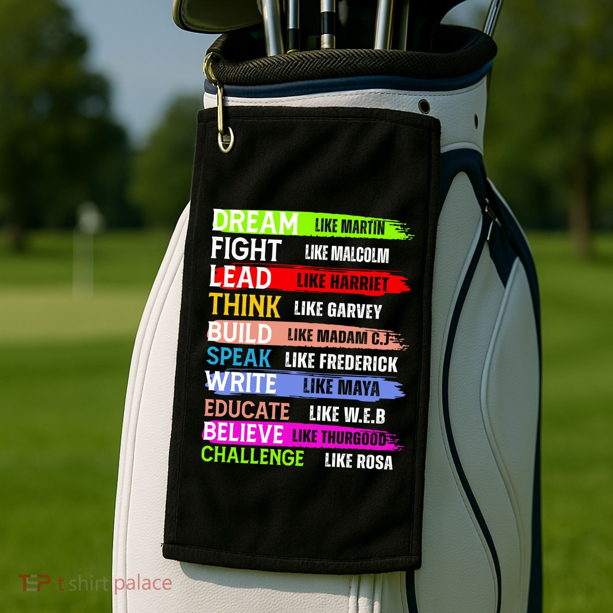 Inspiring Martin Black History Month African American Golf Towel