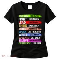 Inspiring Martin Black History Month African American Women's T-Shirt thumb 0