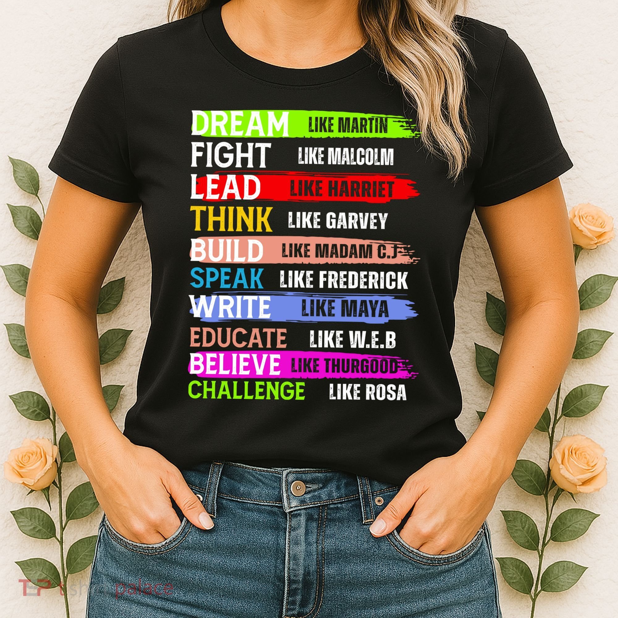 Inspiring Martin Black History Month African American Women's T-Shirt