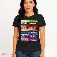 Inspiring Martin Black History Month African American Women's T-Shirt thumb 4