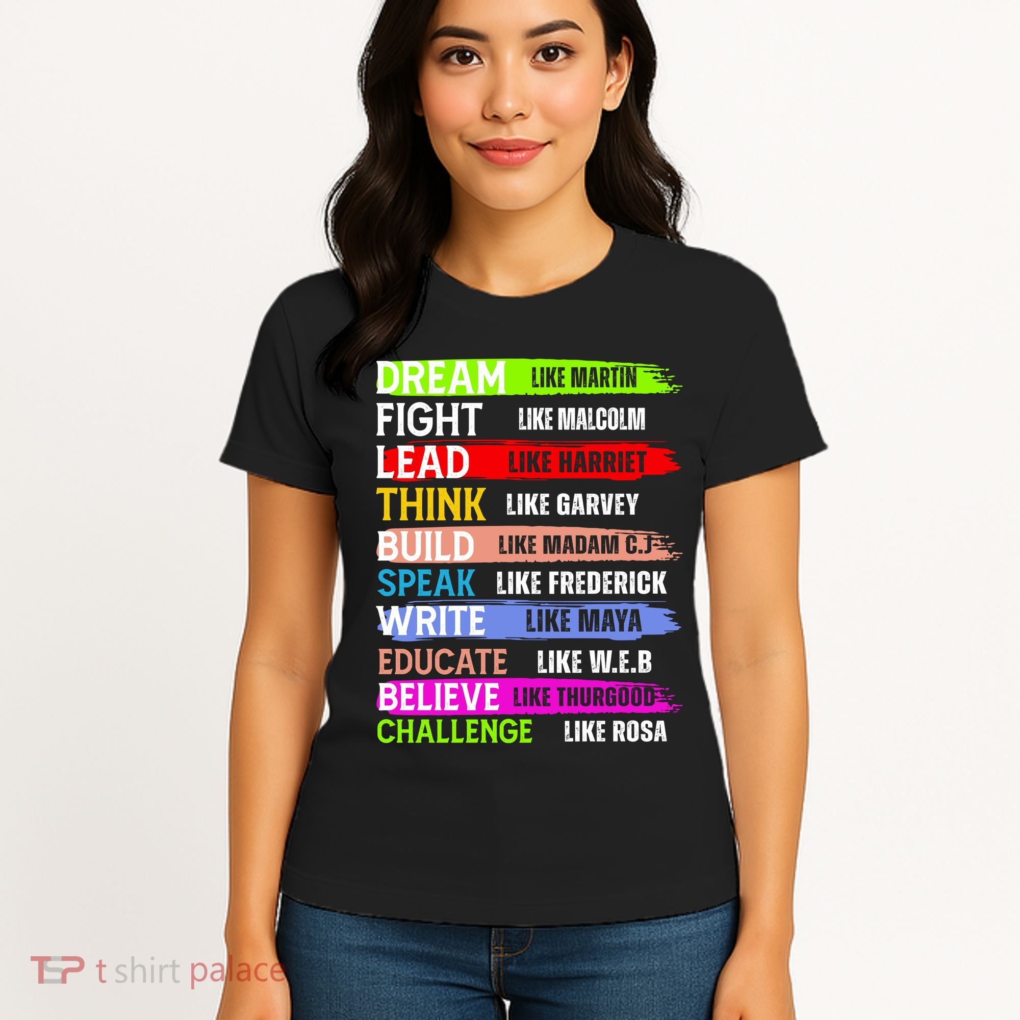 Inspiring Martin Black History Month African American Women's T-Shirt