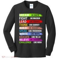 Inspiring Martin Black History Month African American Kids Long Sleeve Shirt thumb 0