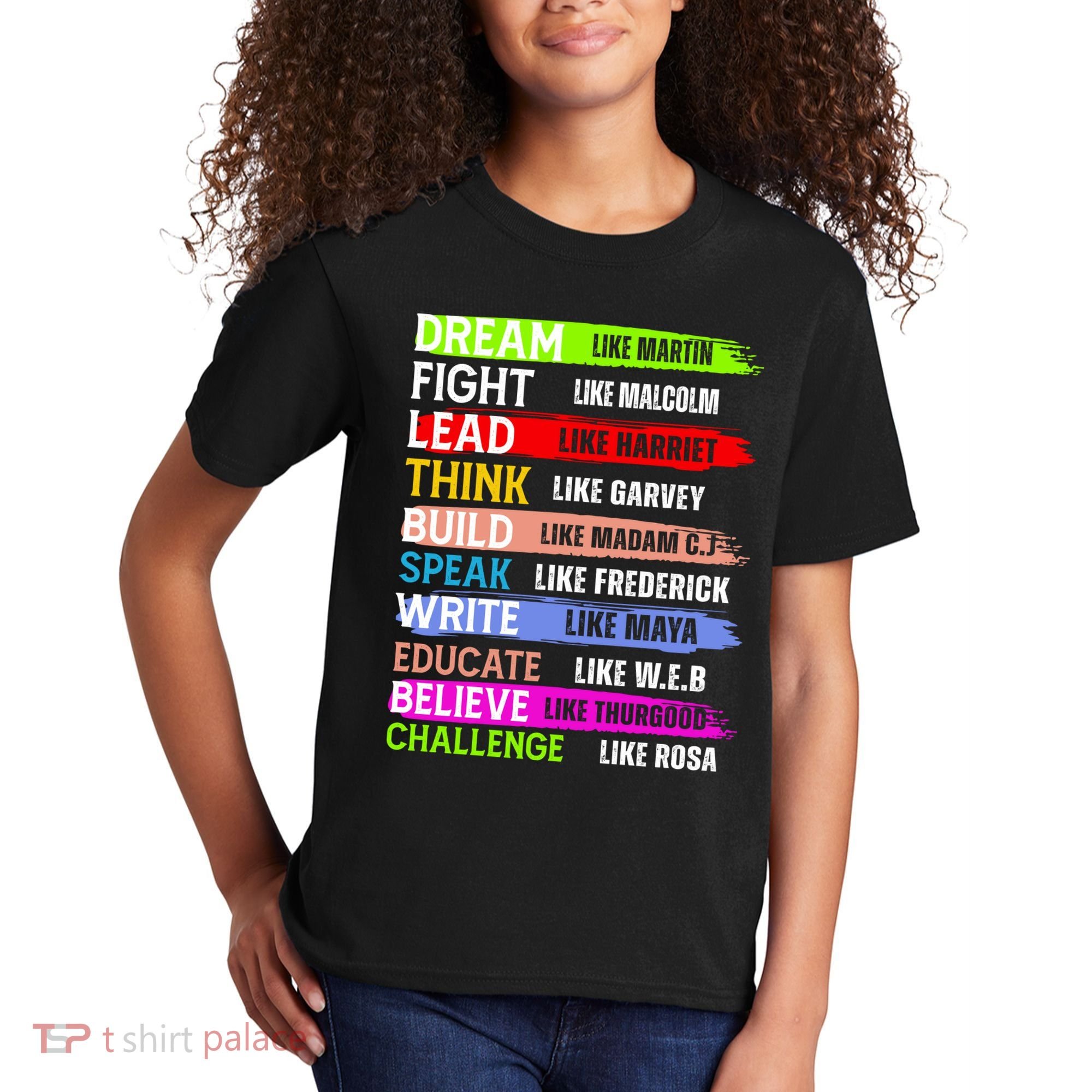 Inspiring Martin Black History Month African American Kids T-Shirt