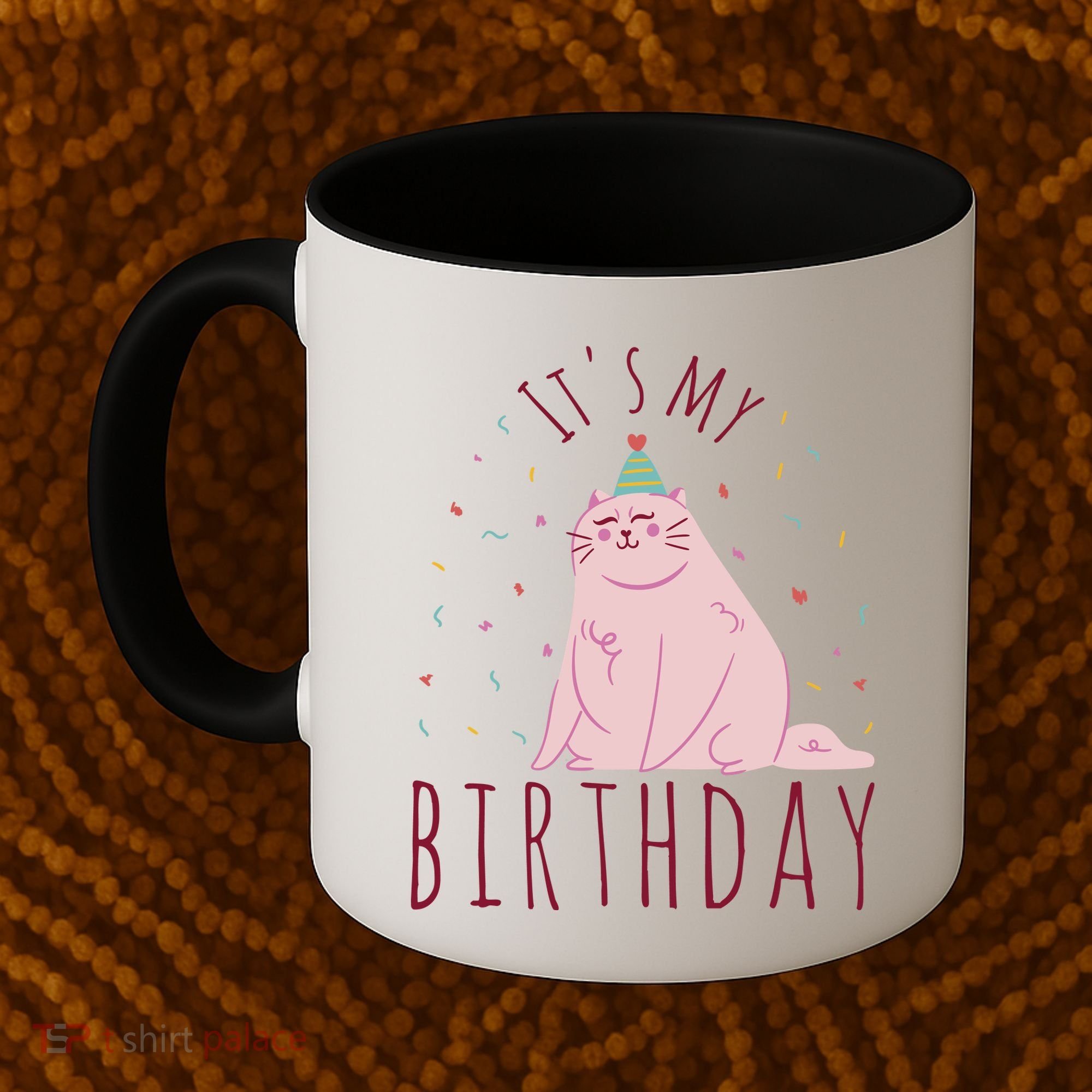 It's My Birthday Cat Coffee Mug