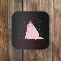 It's My Birthday Cat Coaster thumb 0