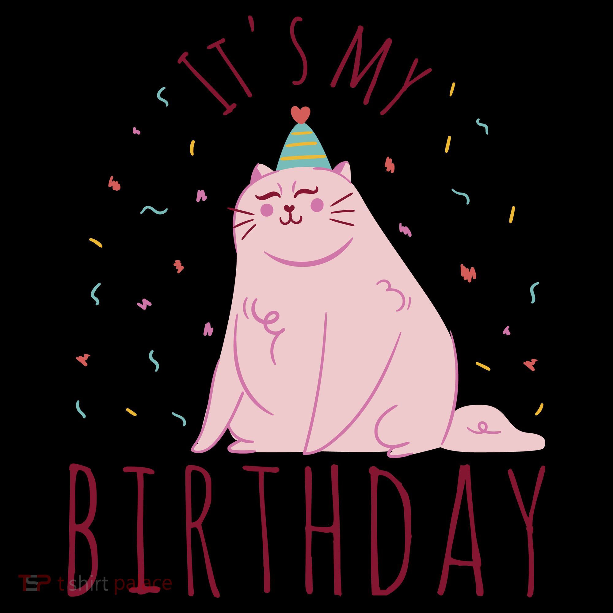 It's My Birthday Cat Coaster
