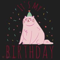 It's My Birthday Cat Tumbler thumb 3
