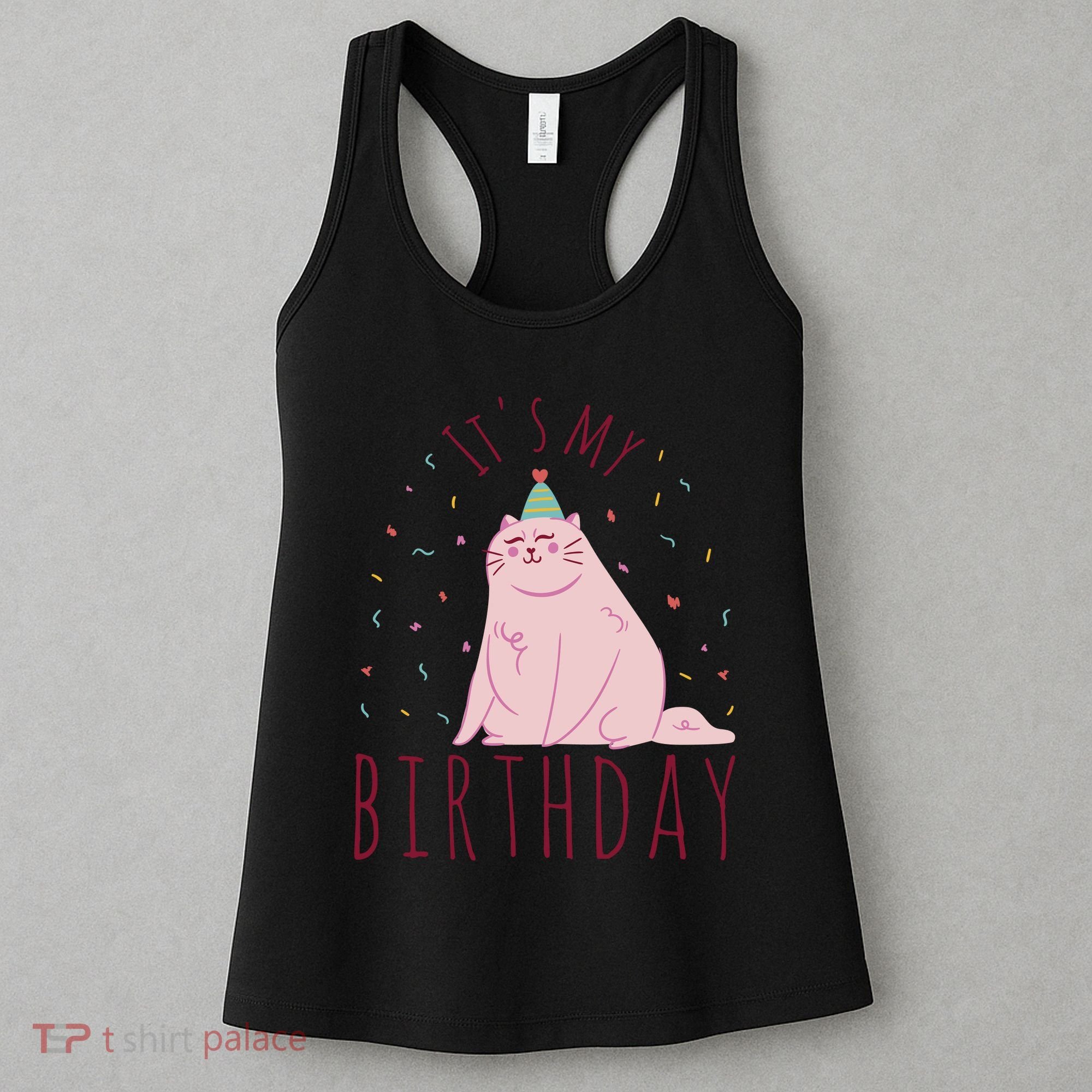 It's My Birthday Cat Women's Tank Top