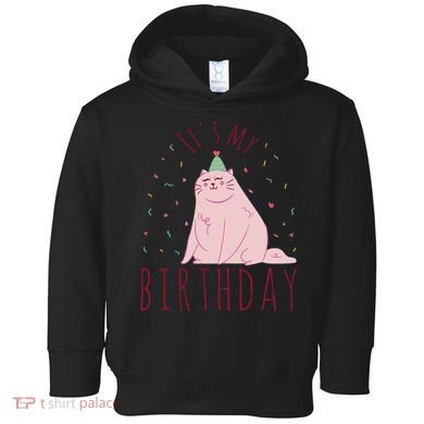 It's My Birthday Cat Toddler Hoodie