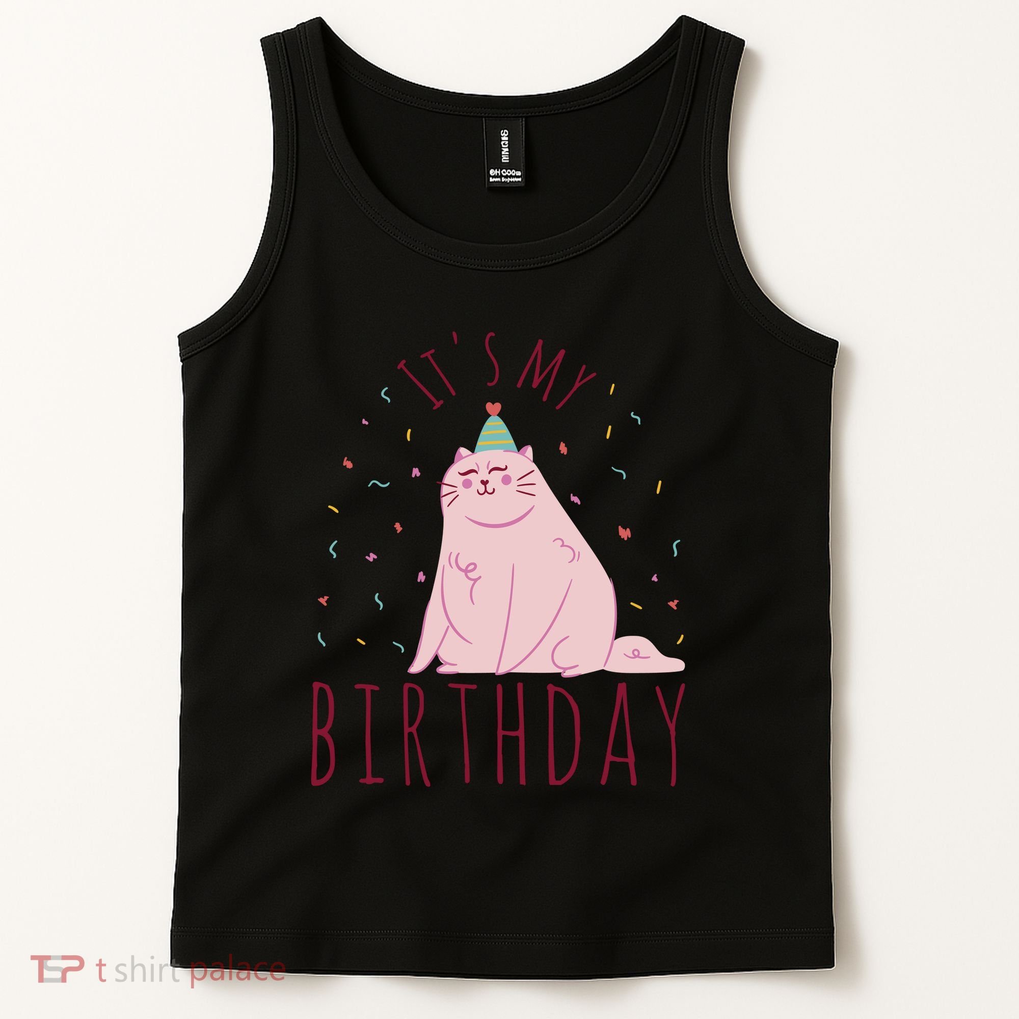 It's My Birthday Cat Tank Top