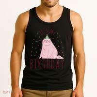 It's My Birthday Cat Tank Top thumb 3