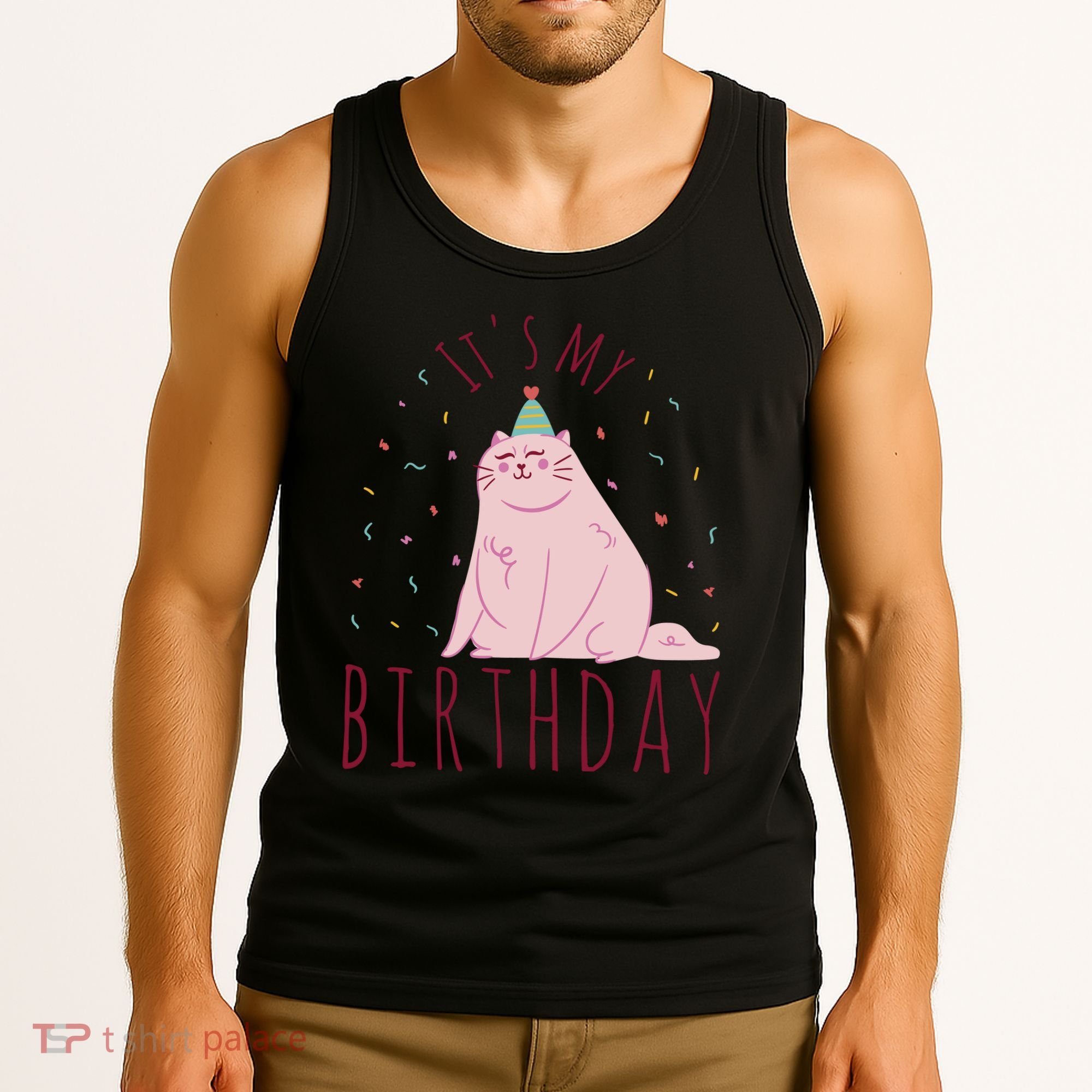 It's My Birthday Cat Tank Top