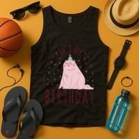 It's My Birthday Cat Tank Top thumb 4