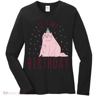 It's My Birthday Cat Women's Long Sleeve Shirt