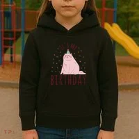 It's My Birthday Cat Kids Hoodie thumb 3