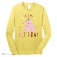 It's My Birthday Cat Long Sleeve Shirt thumb 0
