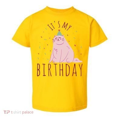 It's My Birthday Cat Toddler T-Shirt