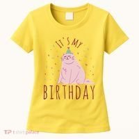 It's My Birthday Cat Women's T-Shirt thumb 0