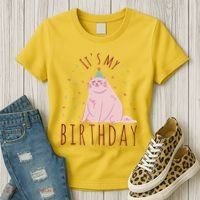 It's My Birthday Cat Women's T-Shirt thumb 3