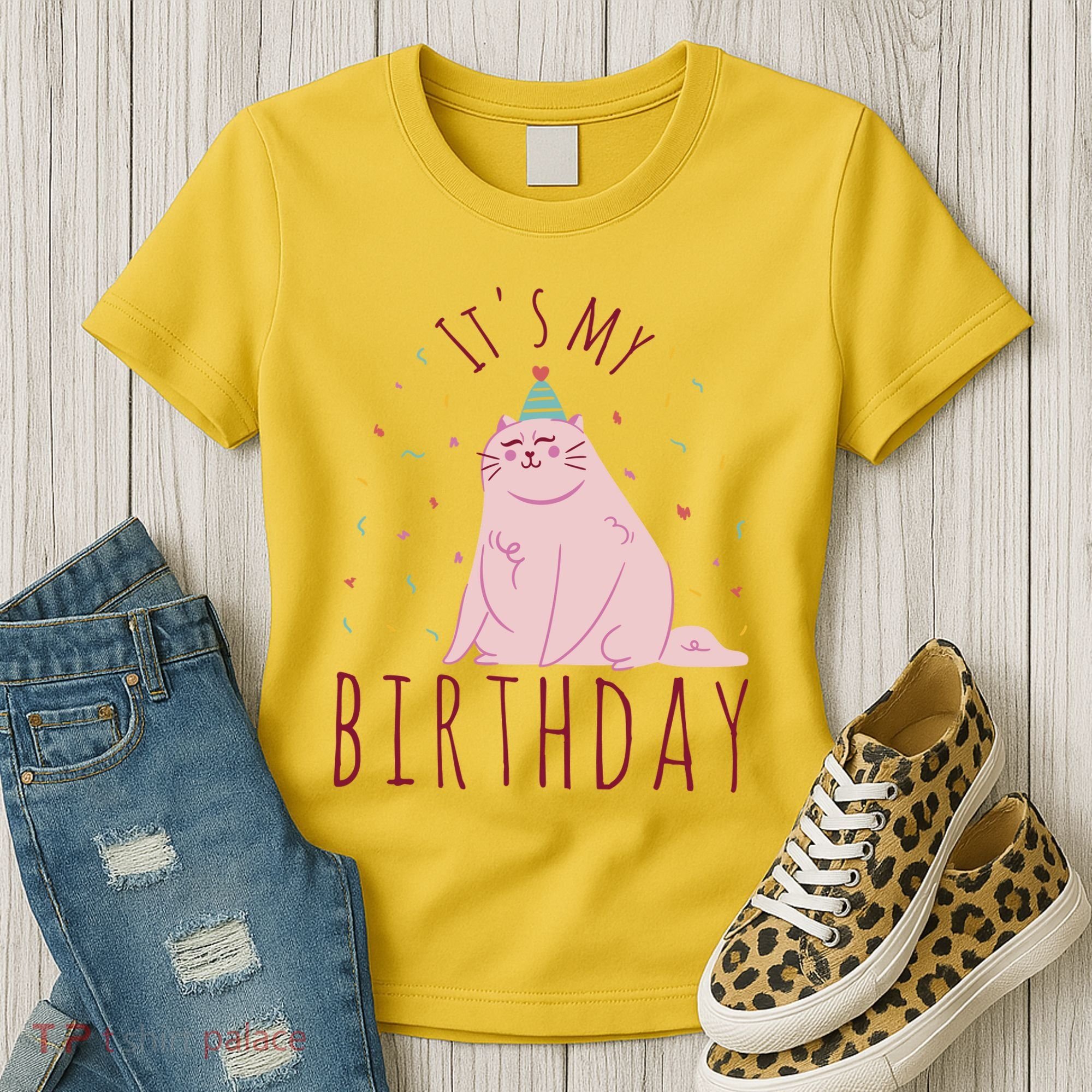 It's My Birthday Cat Women's T-Shirt