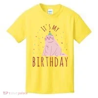 It's My Birthday Cat Kids T-Shirt thumb 0