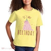 It's My Birthday Cat Kids T-Shirt thumb 2