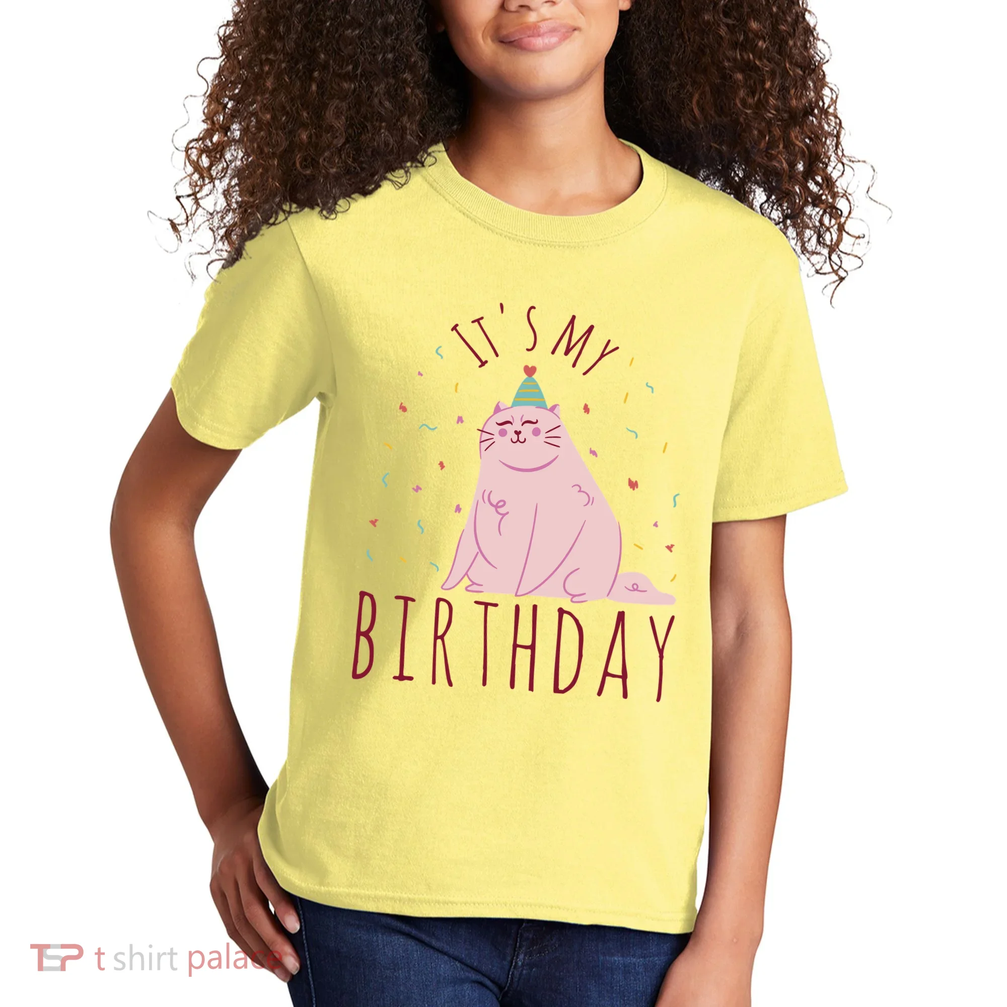 It's My Birthday Cat Kids T-Shirt