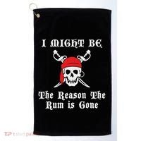 I Might Be The Reason The Rum Is Gone Pirate Day Golf Towel thumb 0