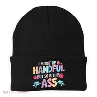 I Might Be A Handful But So Is This Ass Workout Gym Quote Beanie thumb 0
