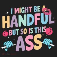 I Might Be A Handful But So Is This Ass Workout Gym Quote Beanie thumb 2